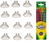 Picture of 12 Twistable Colored Pencils & 12 Suction Cup Pencil Holders)