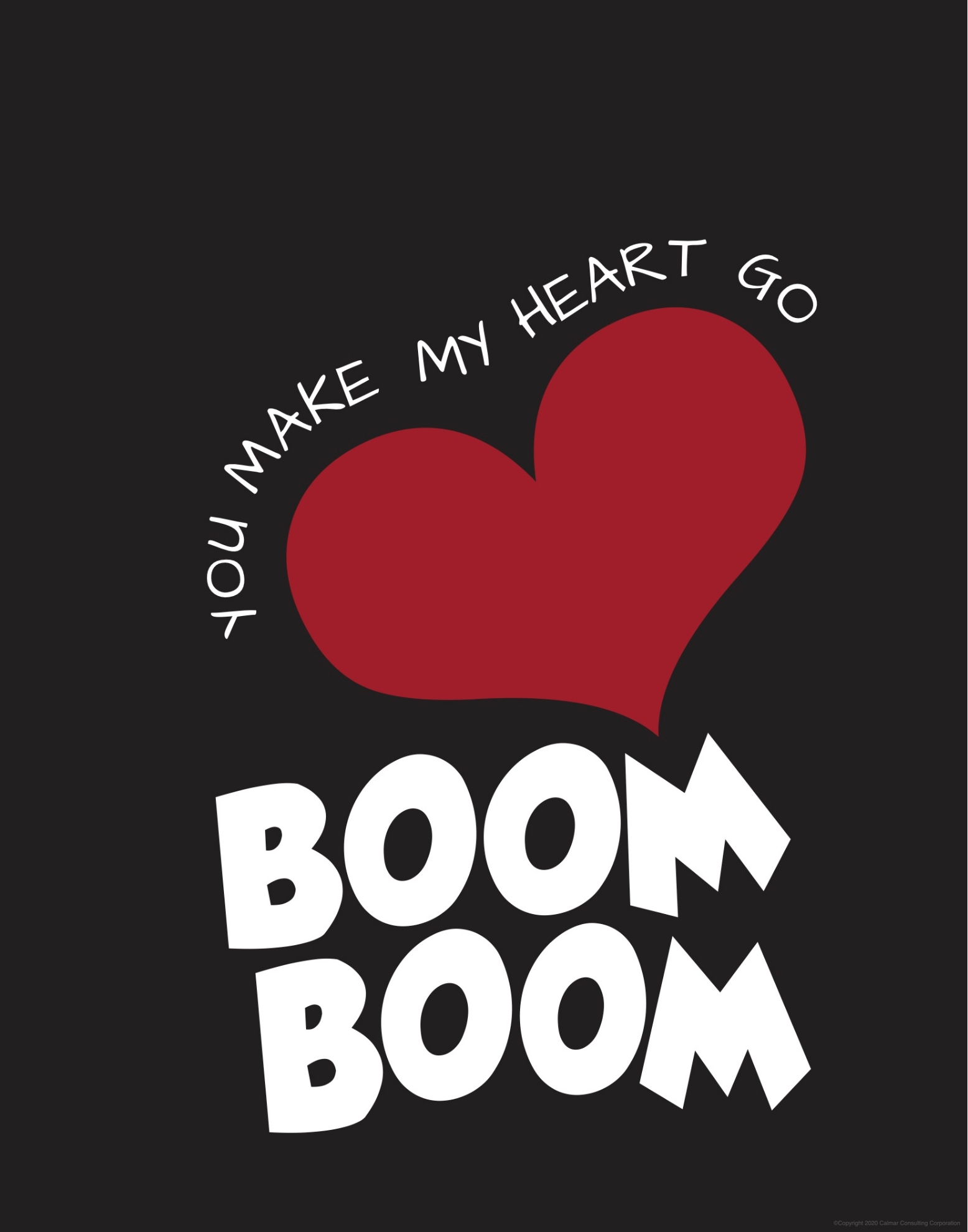 you make my heart go boom boom